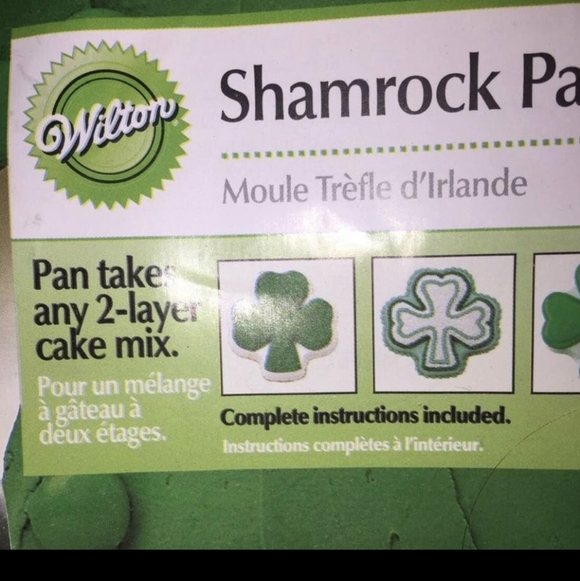 Wilton vintage Shamrock cake pan, Saint Patrick's day Wilton 2105-185 - Picture 9 of 12